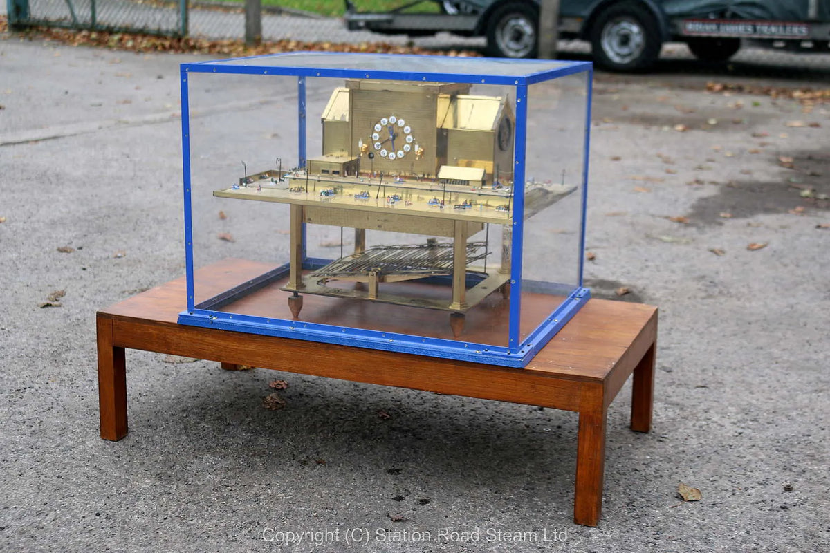 Congreve clock with station diorama