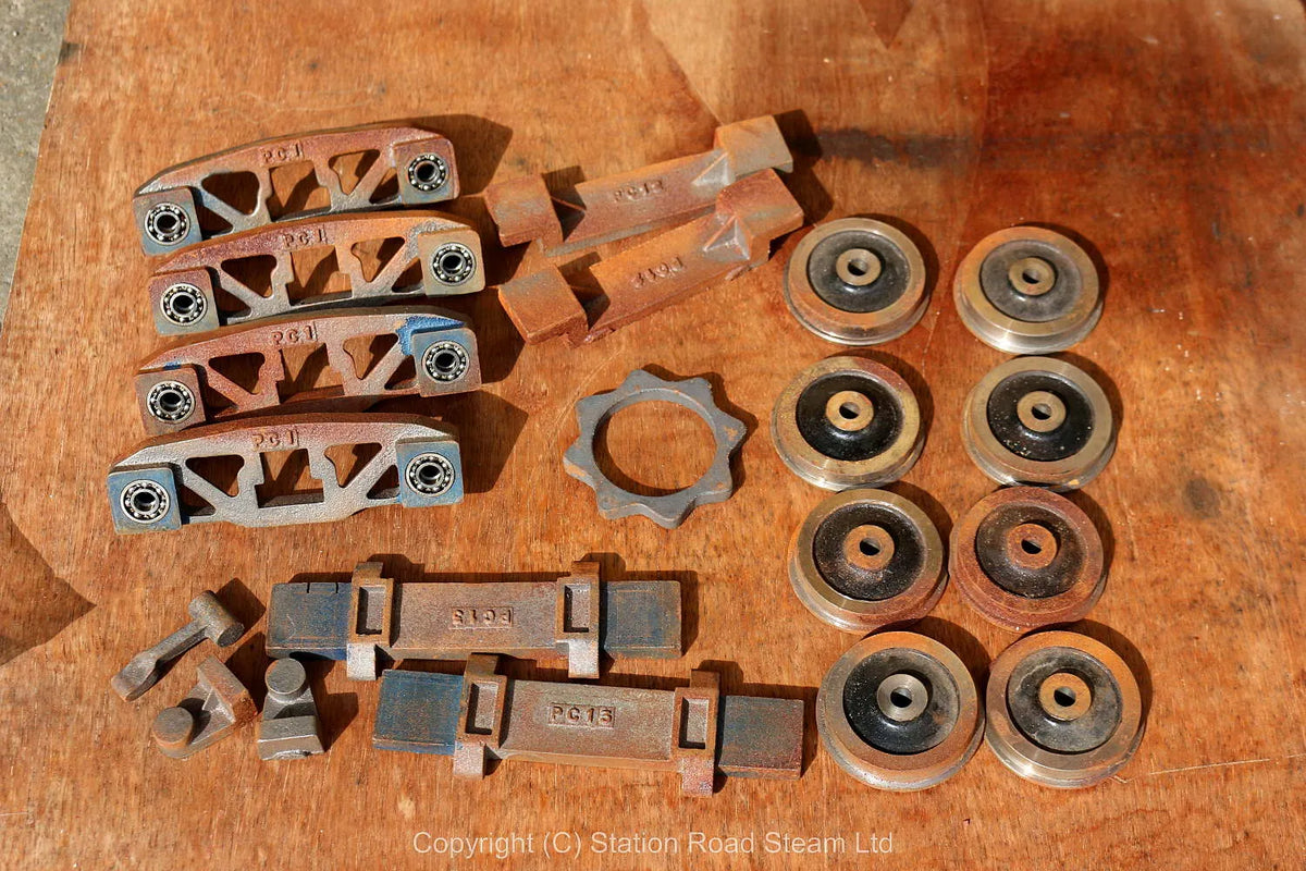 3 1/2 inch gauge bogie castings