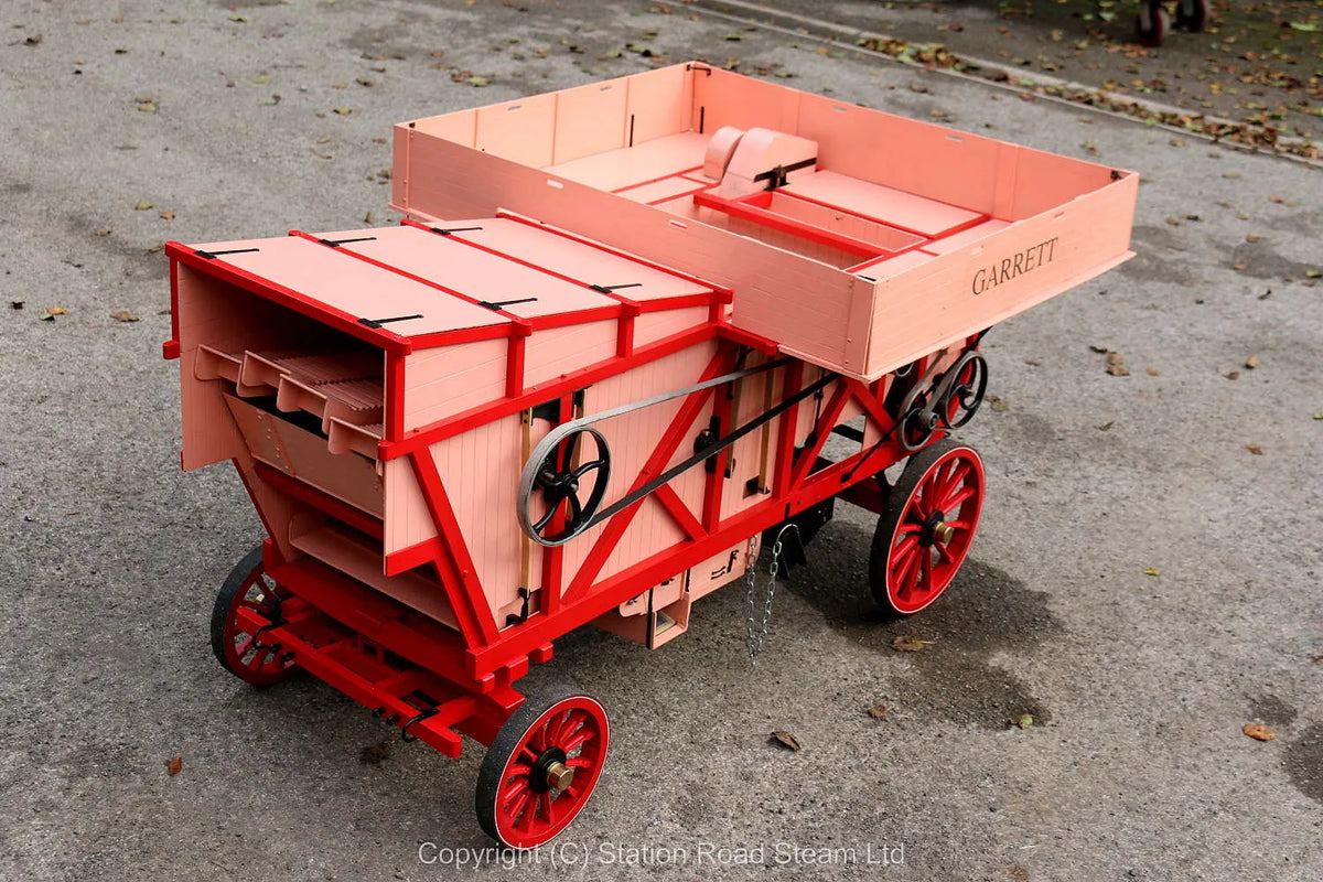 3 inch scale Garrett threshing machine