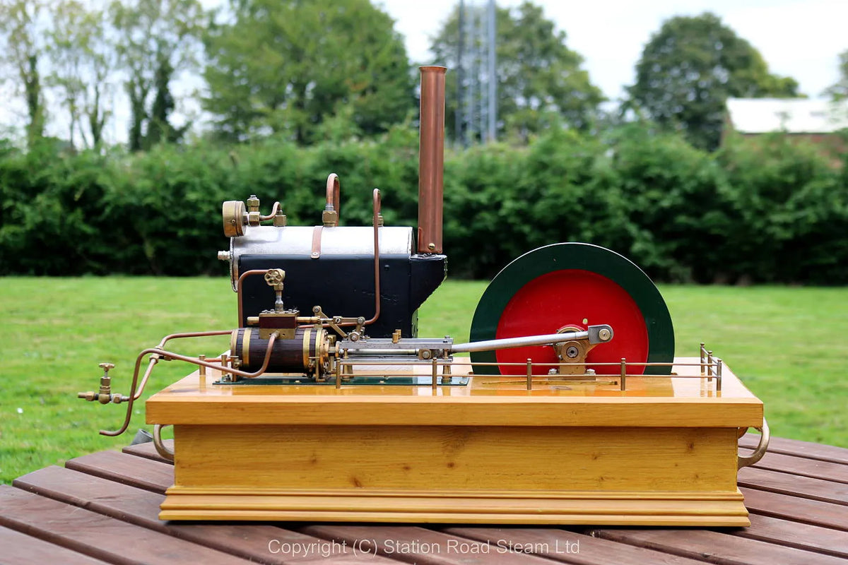 Horizontal mill engine with boiler
