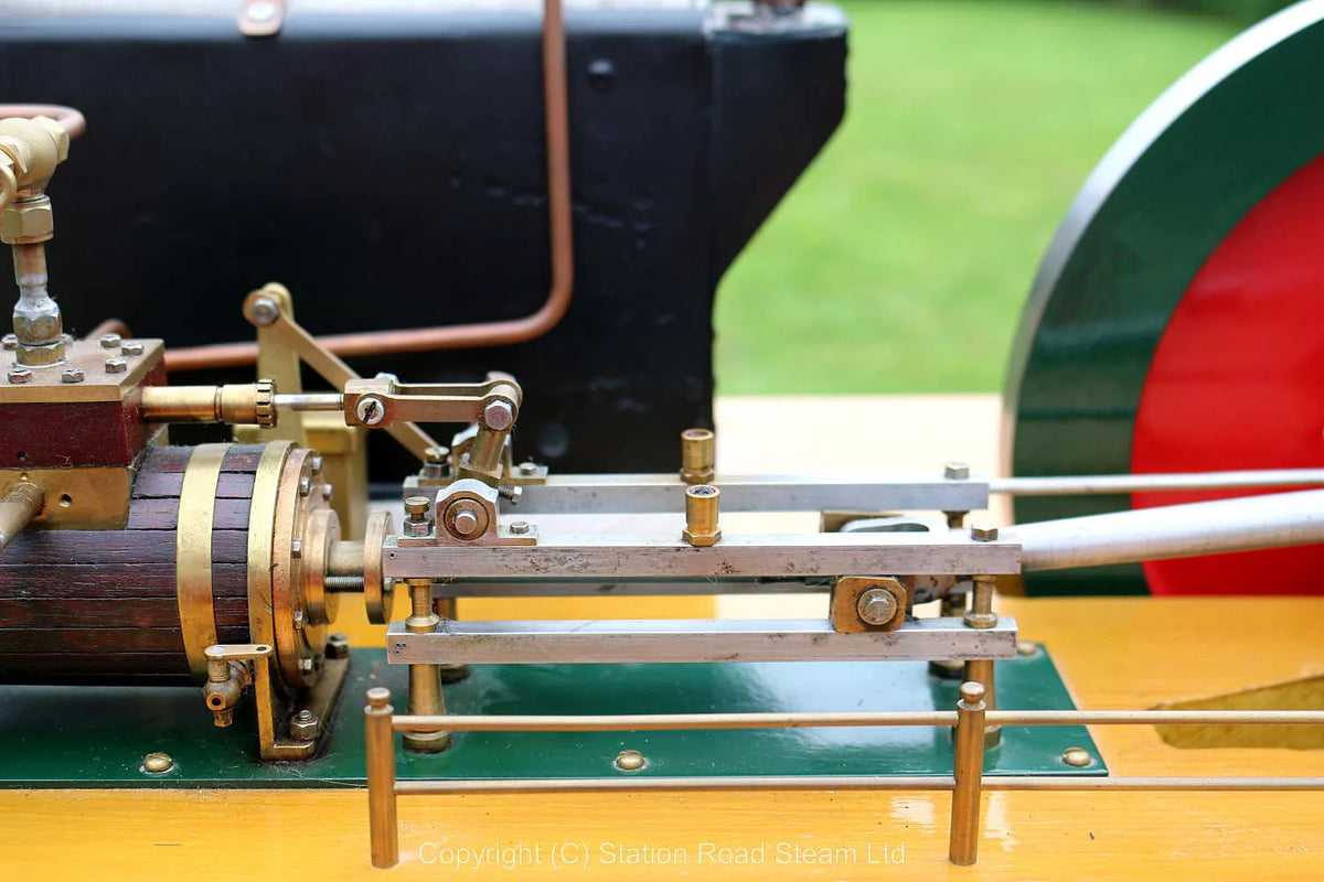 Horizontal mill engine with boiler