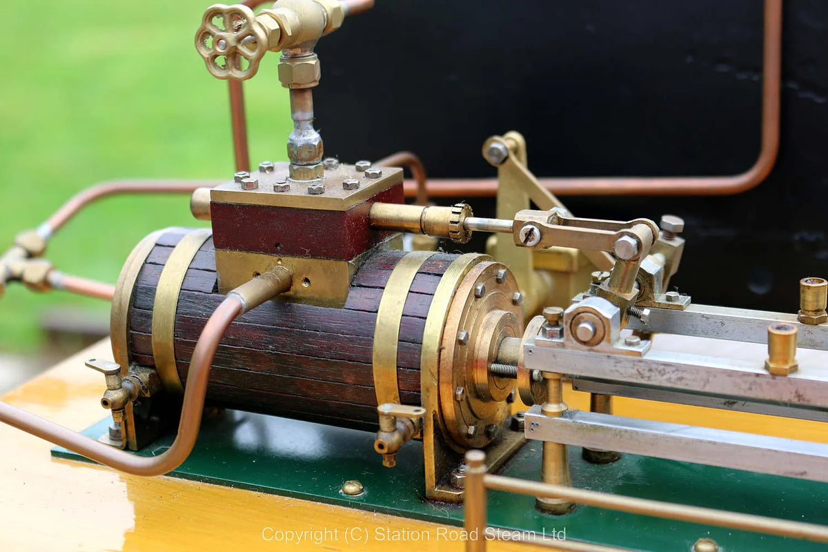 Horizontal mill engine with boiler