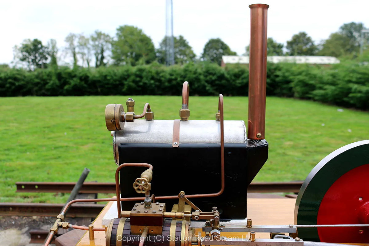 Horizontal mill engine with boiler