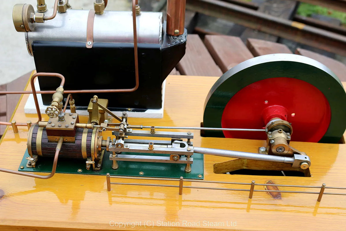 Horizontal mill engine with boiler