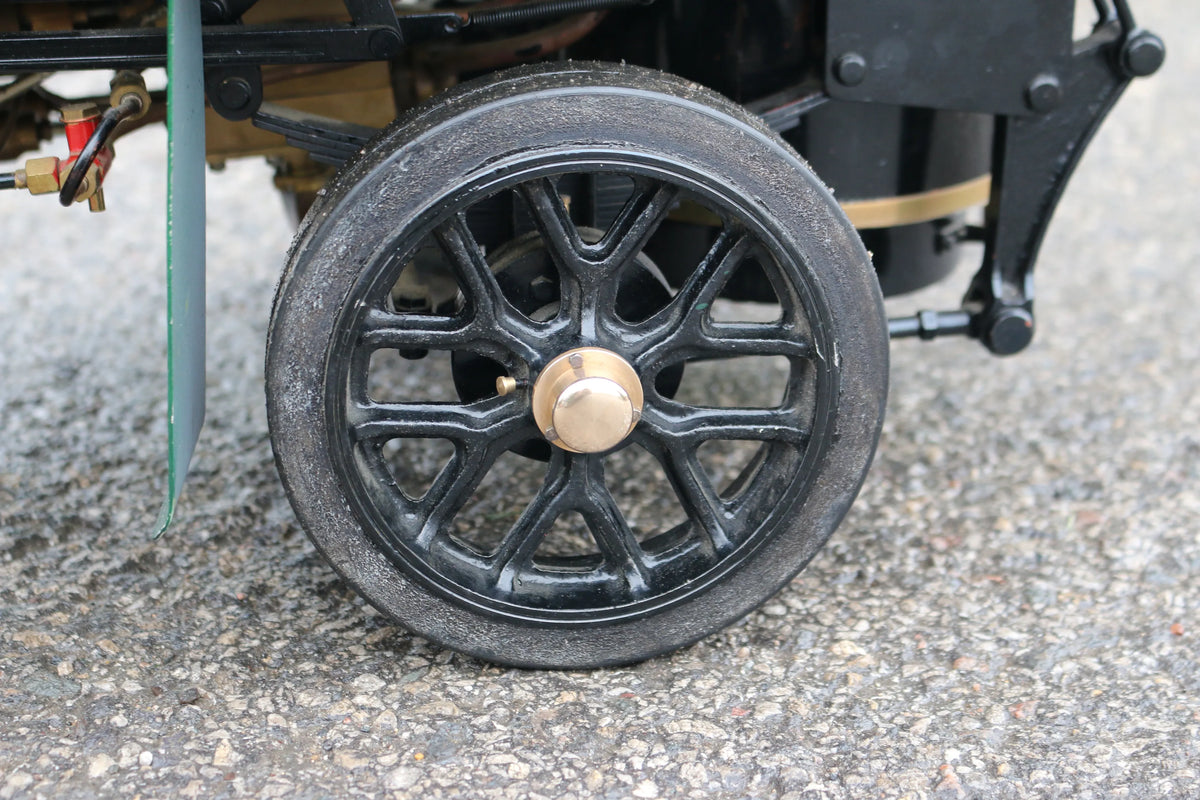2 inch scale Clayton steam wagon with low loader trailer