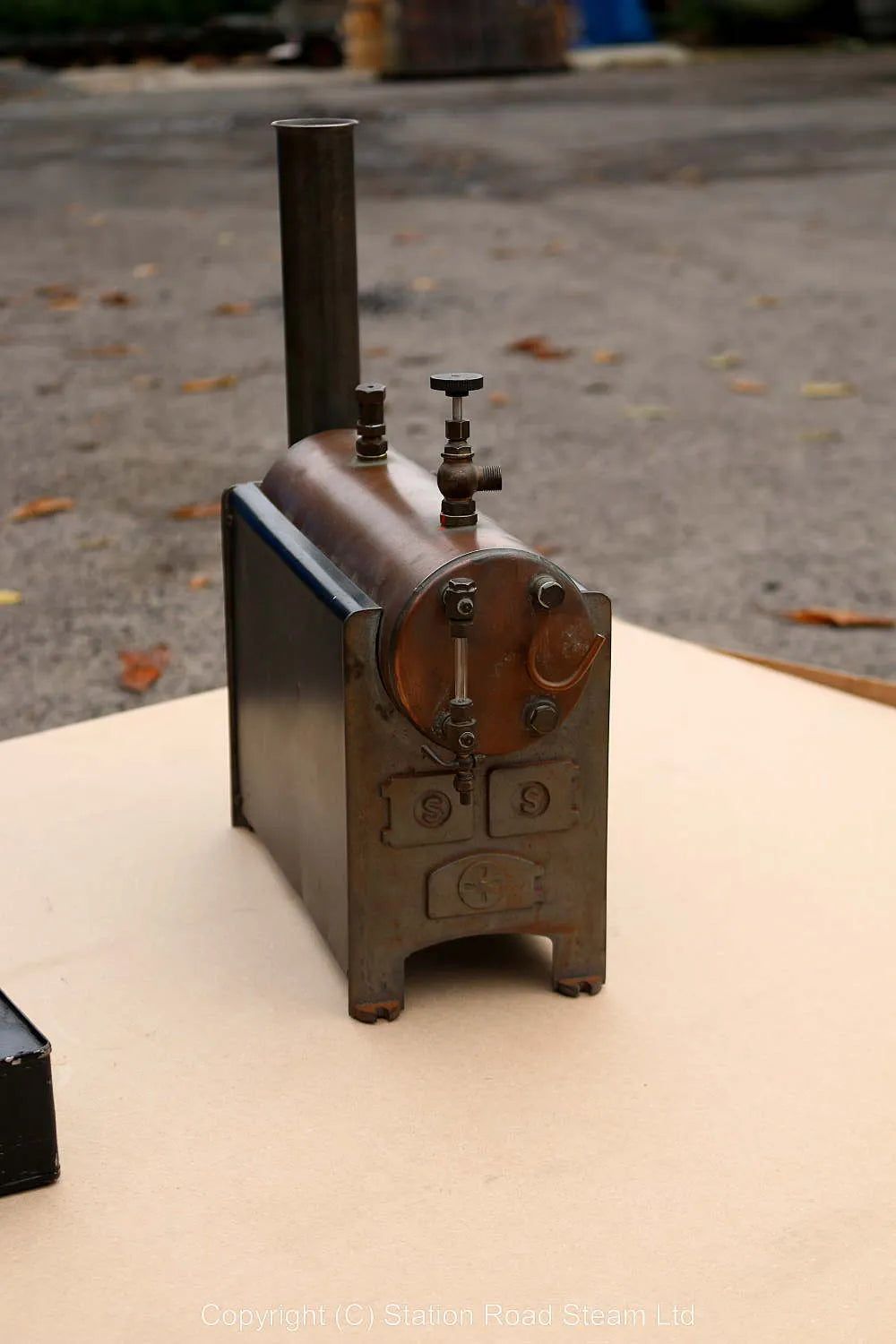 Stuart 504 boiler with spirit-burner