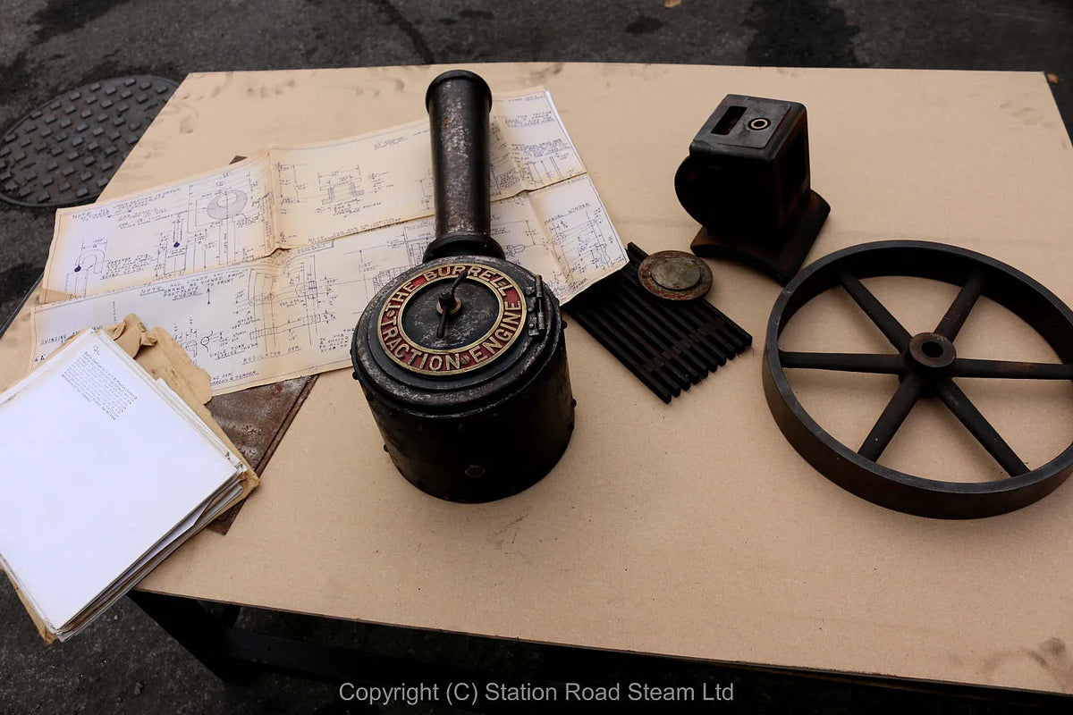 3 inch scale Burrell boiler, castings, drawings