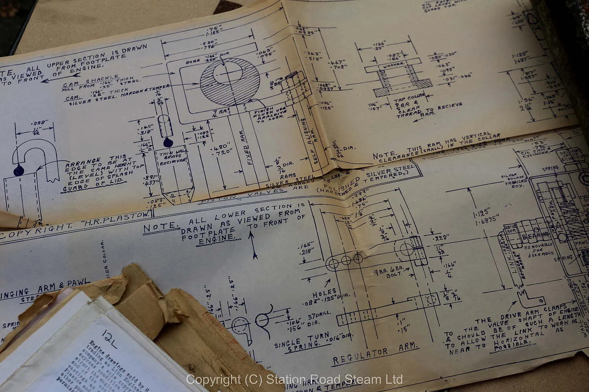 3 inch scale Burrell boiler, castings, drawings