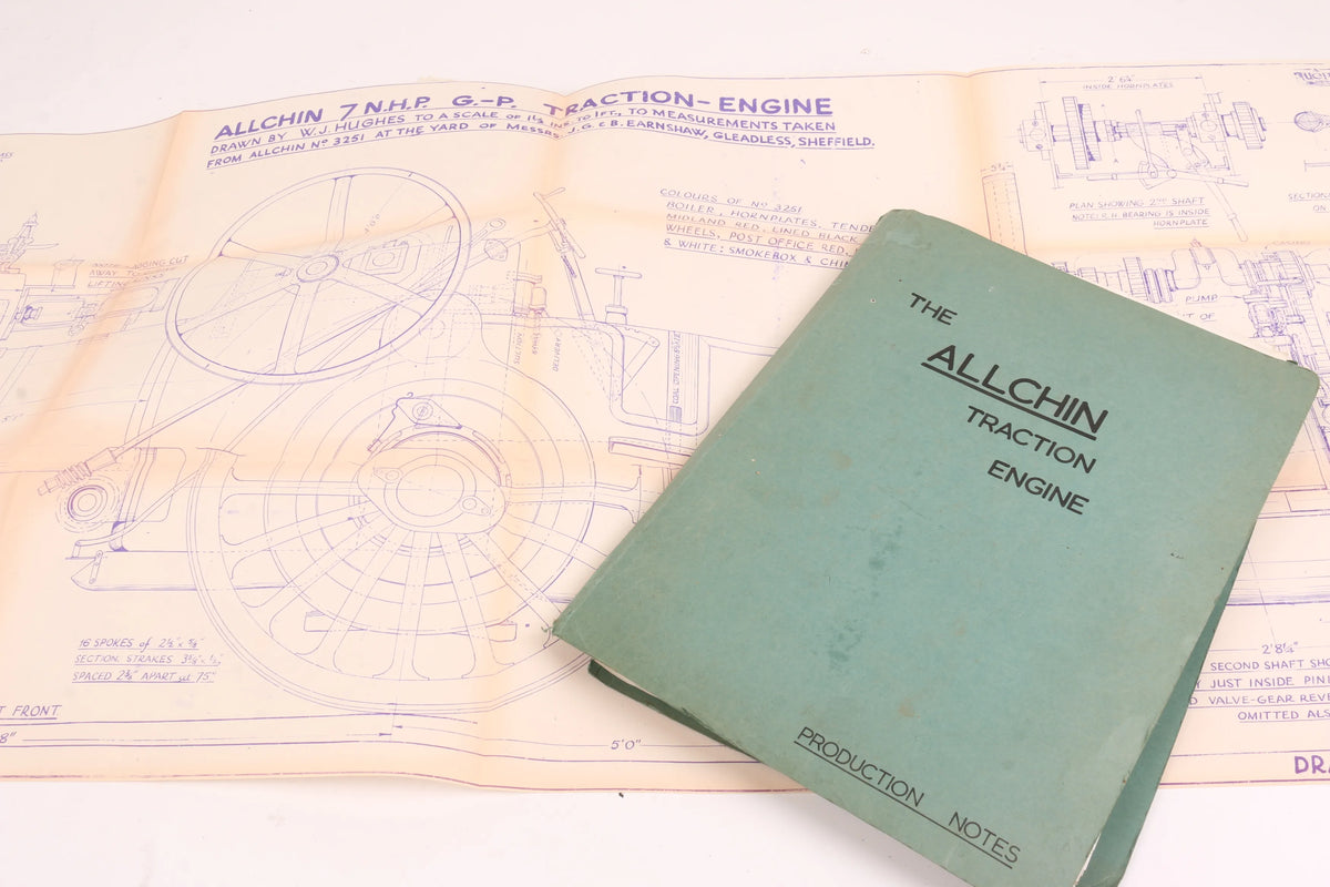 1 1/2 inch scale Allchin parts, castings, drawings