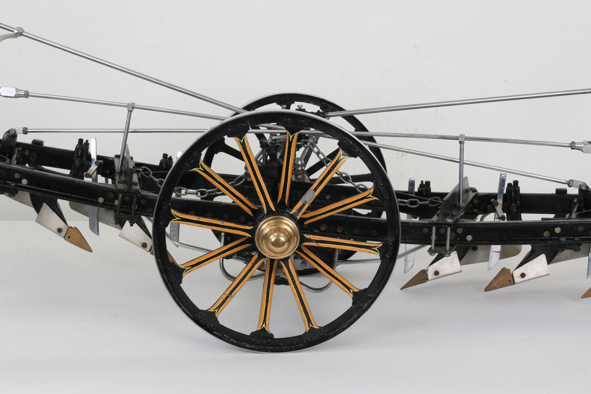 2 inch scale Fowler 6 furrow balanced plough