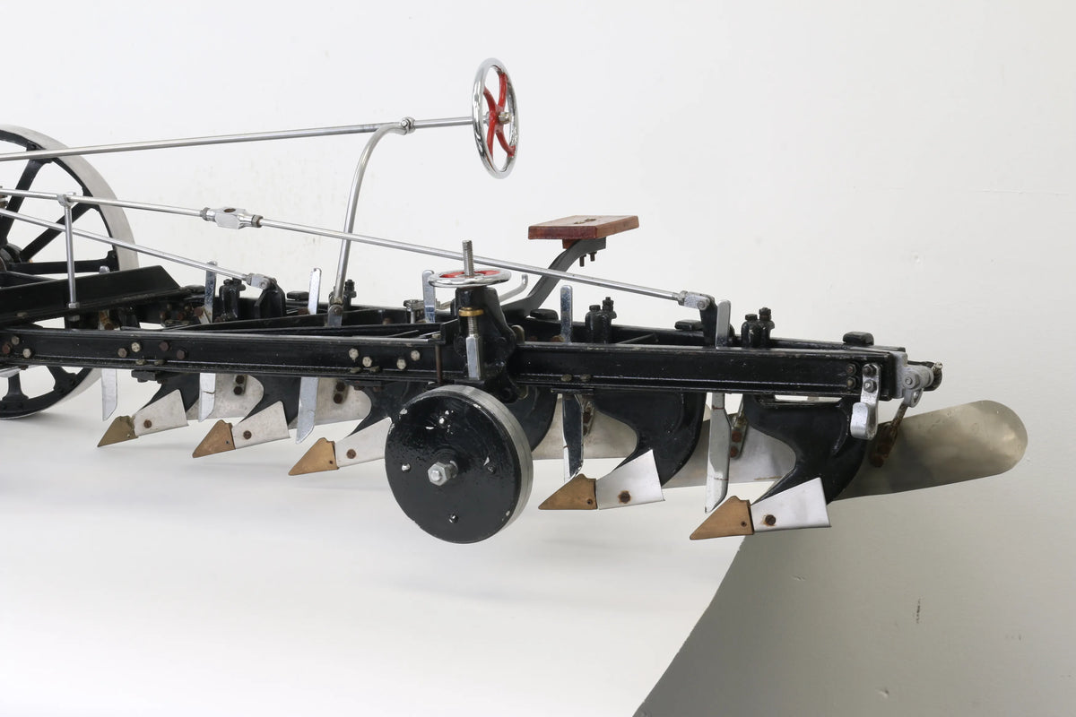 2 inch scale Fowler 6 furrow balanced plough