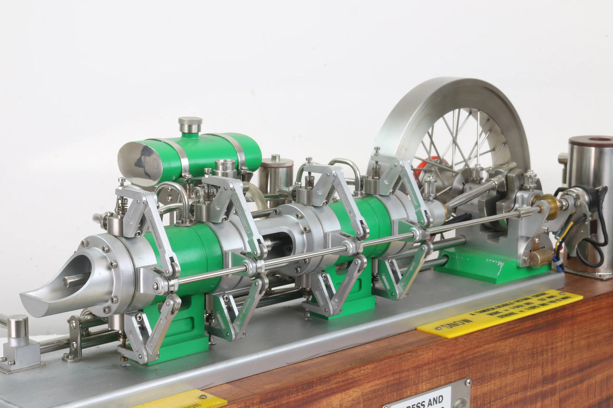 Snow double-acting tandem IC engine