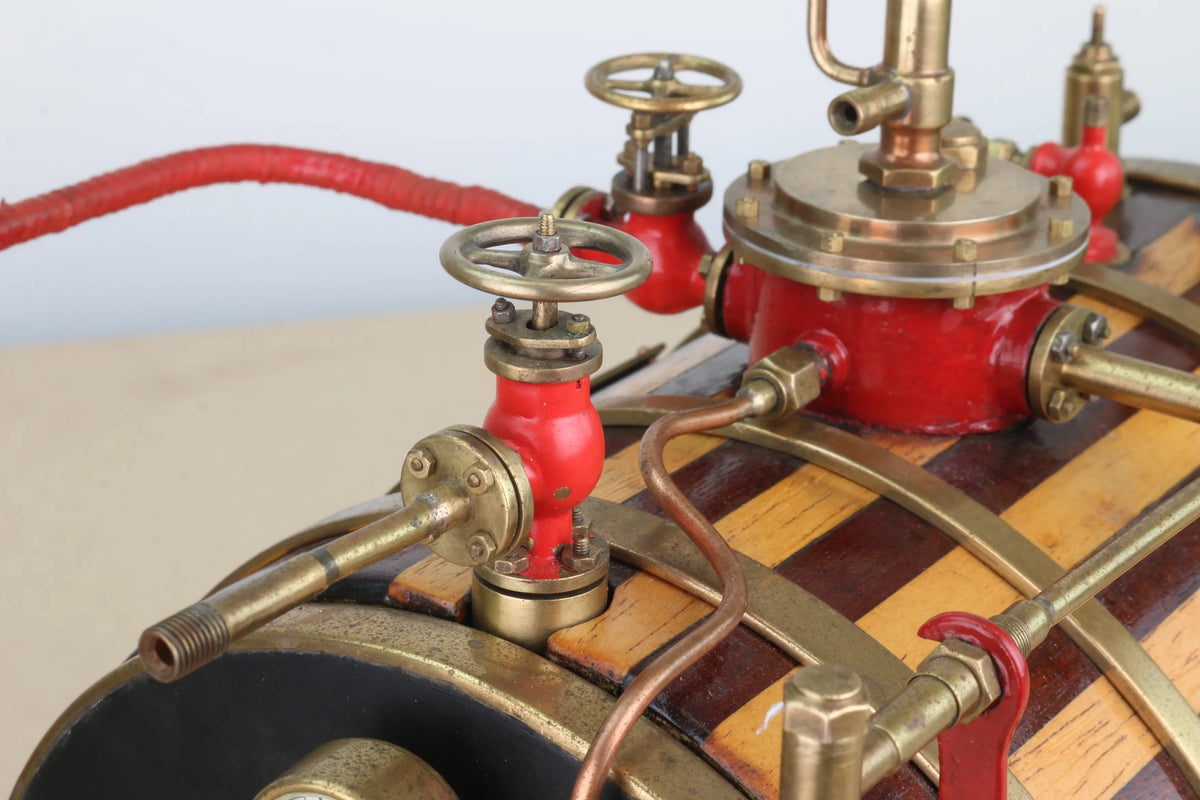 Large gas-fired return flue boiler