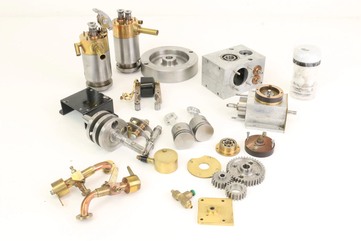 Part-built twin cylinder IC engine