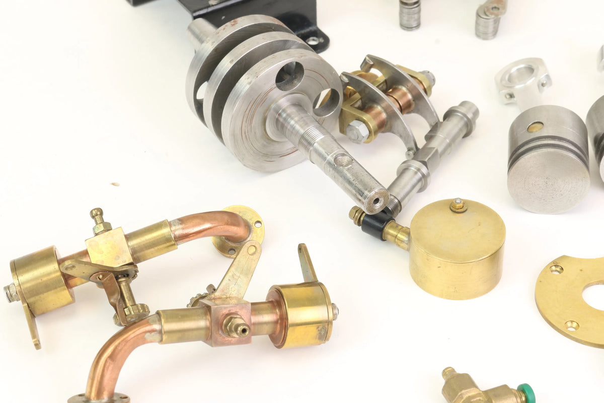 Part-built twin cylinder IC engine