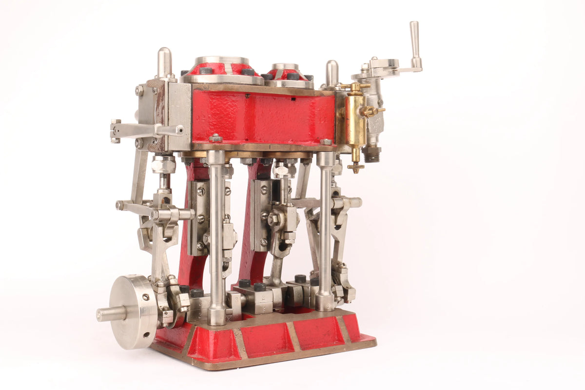 Compound twin with reversing gear