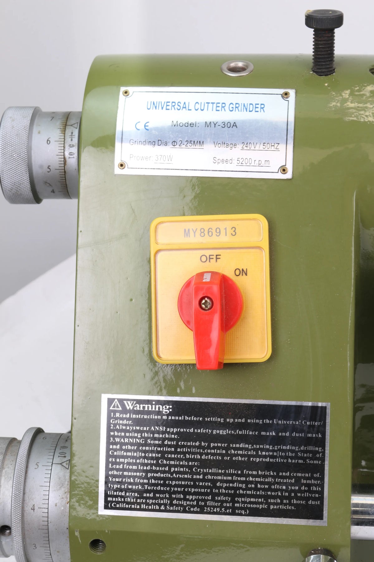 Universal tool & cutter grinder