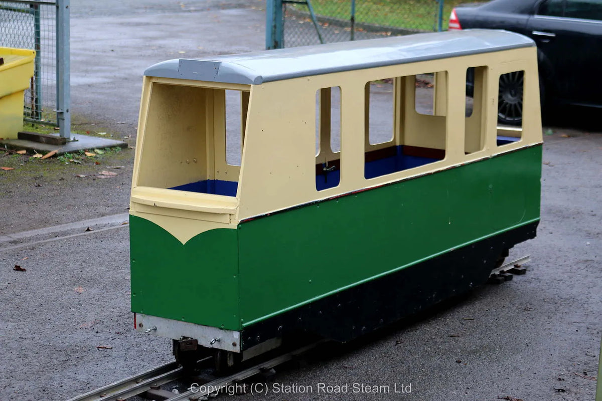 7 1/4 inch gauge Saltwood Railway bogie coach