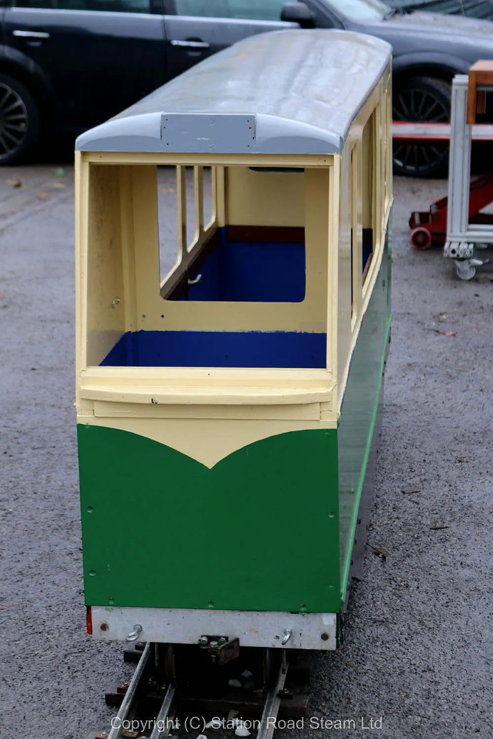 7 1/4 inch gauge Saltwood Railway bogie coach