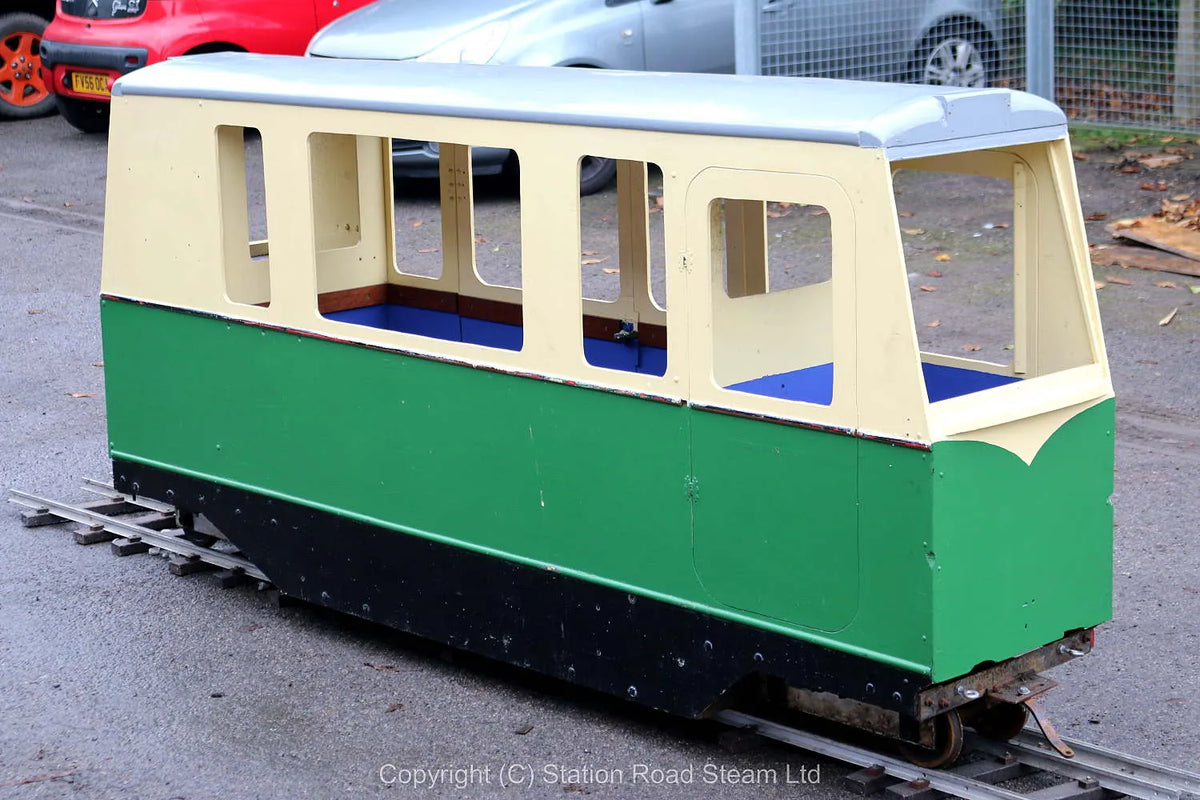 7 1/4 inch gauge Saltwood Railway bogie coach