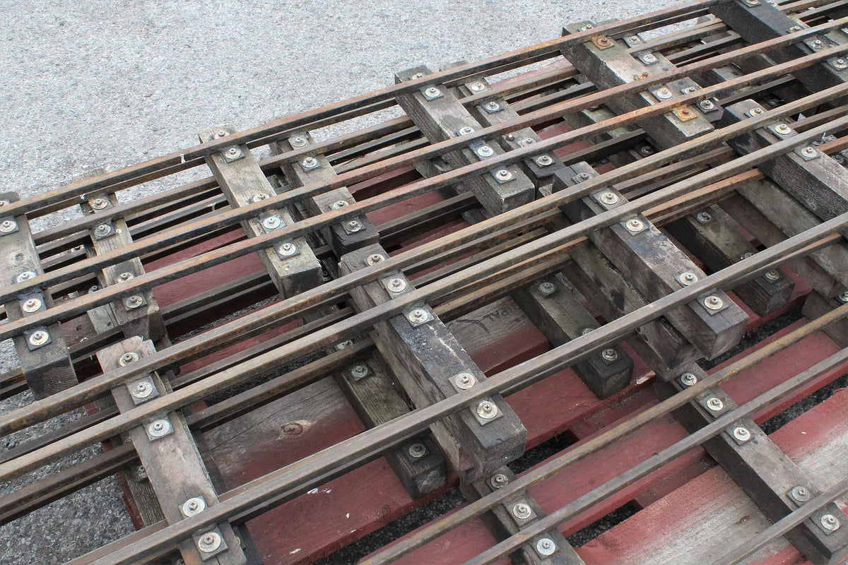 Dual gauge 5 & 7 1/4 inch gauge portable track
