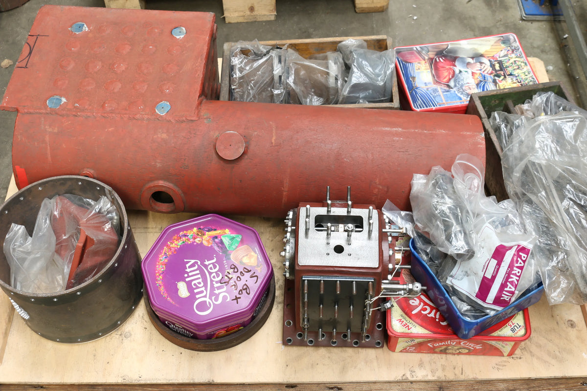 4 inch scale Burrell SCC boiler, parts, castings, drawings