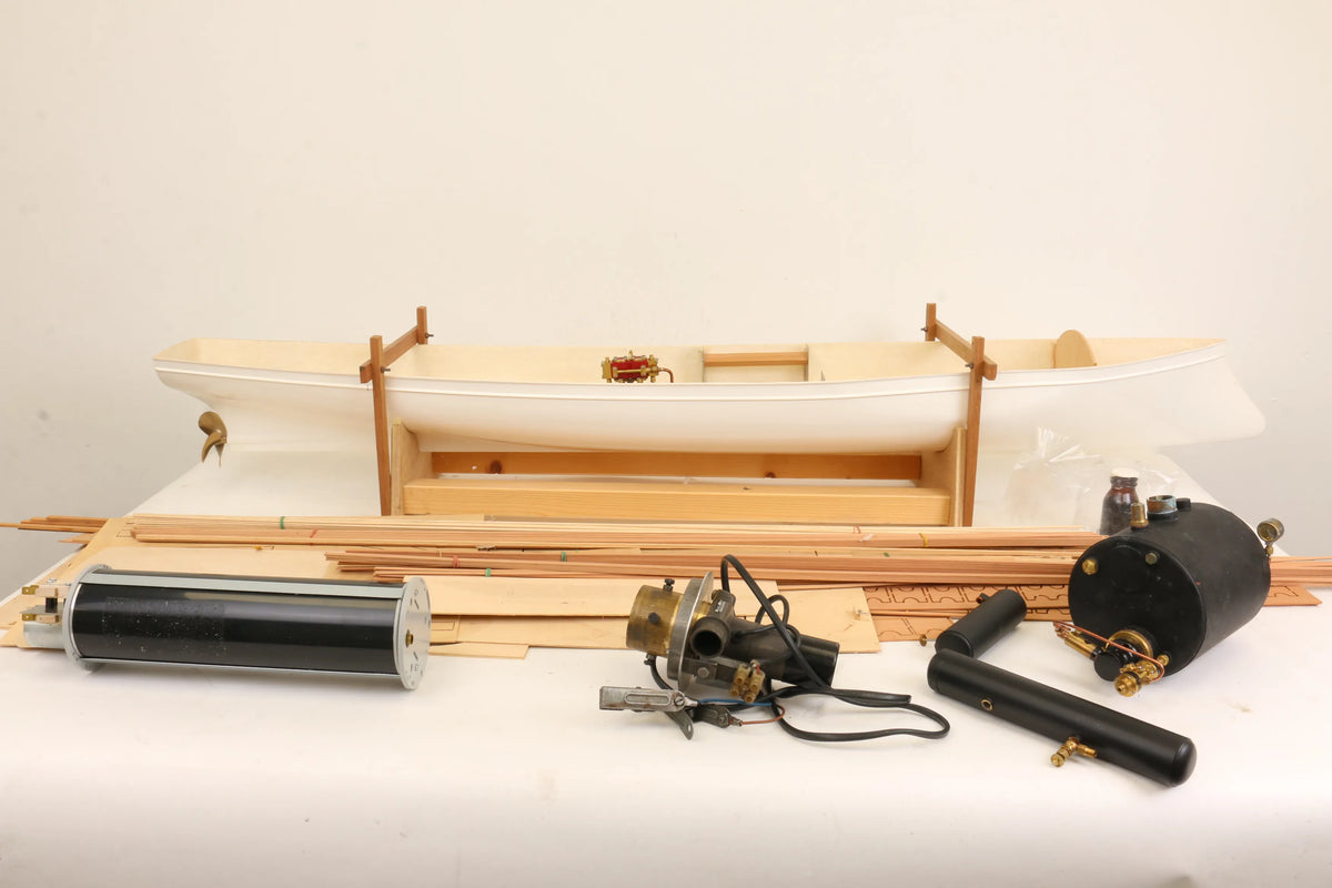 "Seekadett" steam launch kit with steam plant