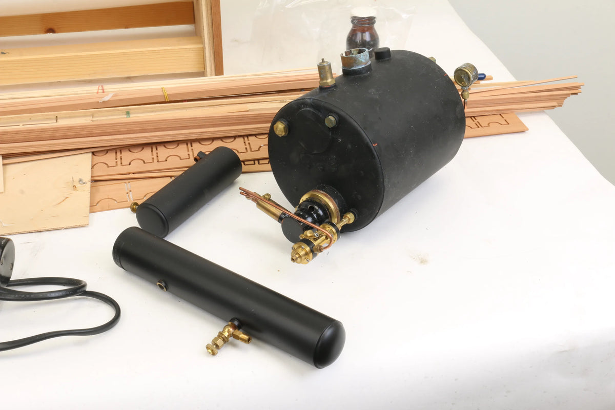 "Seekadett" steam launch kit with steam plant