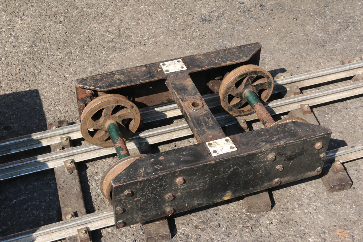 Pair 7 1/4 inch gauge bogie wagons