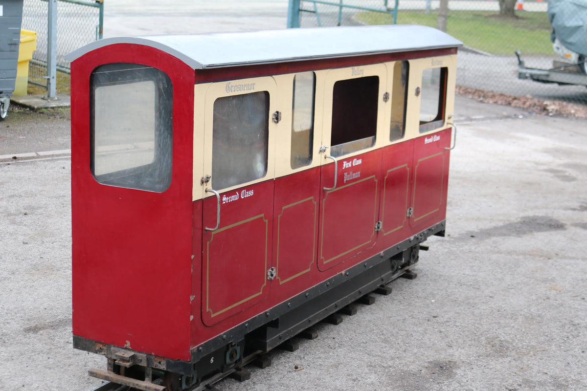 7 1/4 inch narrow gauge 1st & 2nd class bogie coach