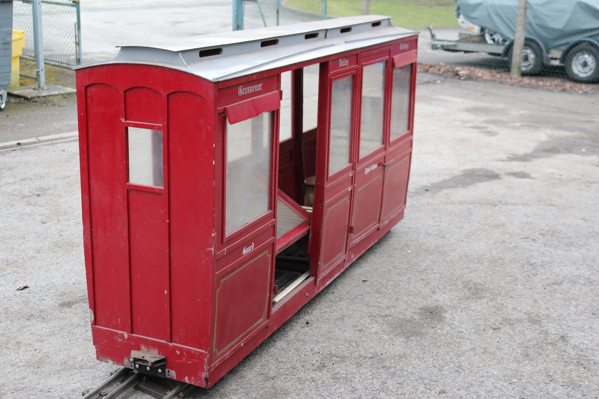 7 1/4 inch narrow gauge 3rd class & brake bogie coach
