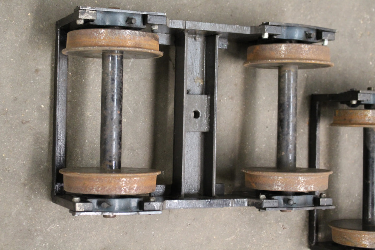Pair heavy duty 7 1/4 inch gauge bogies