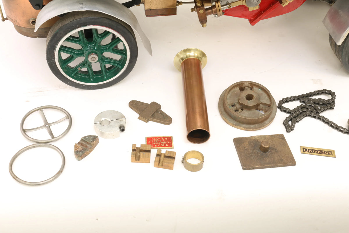 2 inch scale part-built Clayton steam wagon, commercial boiler