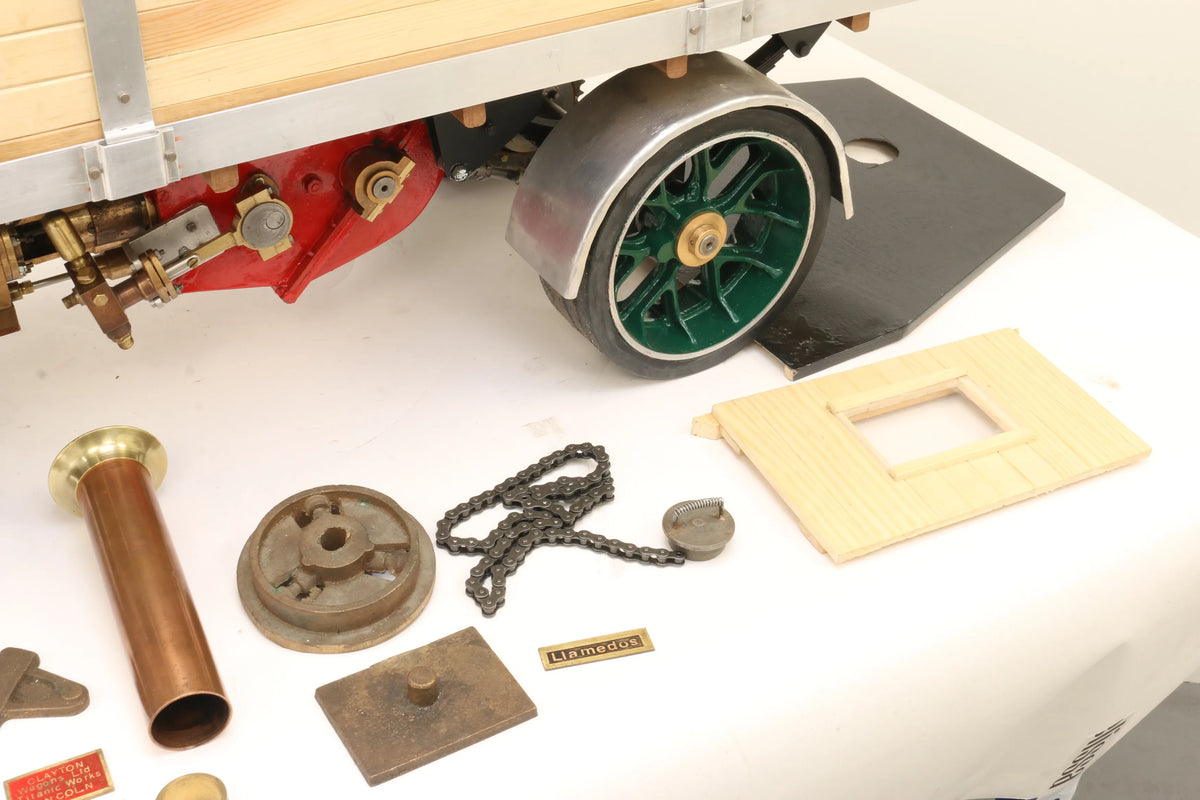 2 inch scale part-built Clayton steam wagon, commercial boiler