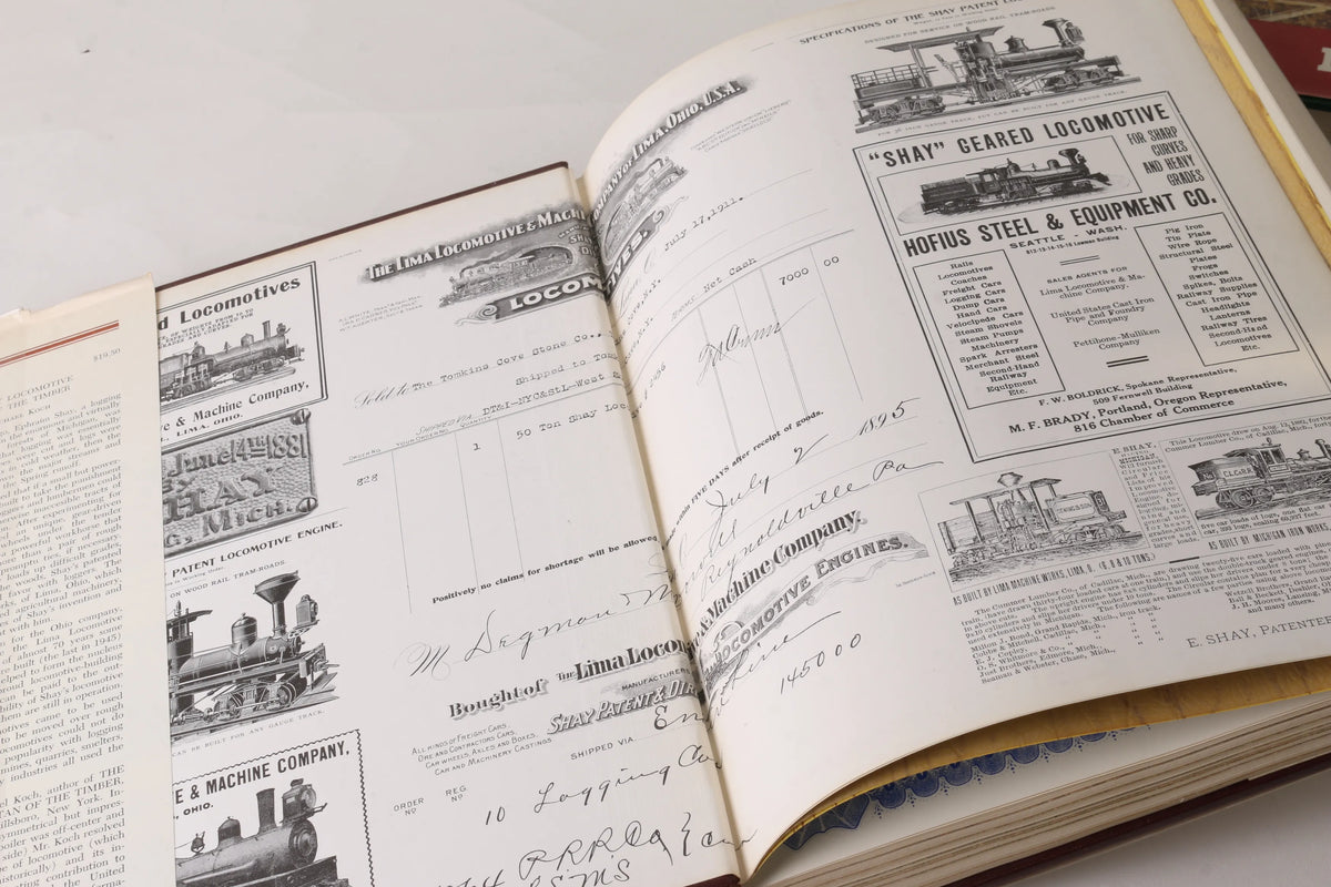 American logging railway books - Shay & Heisler