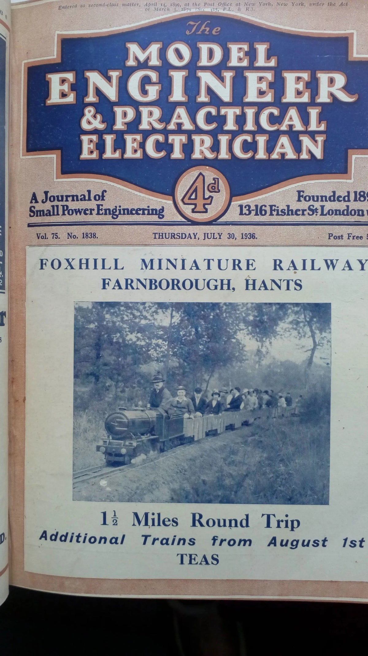 Ten bound volumes "Model Engineer" magazine