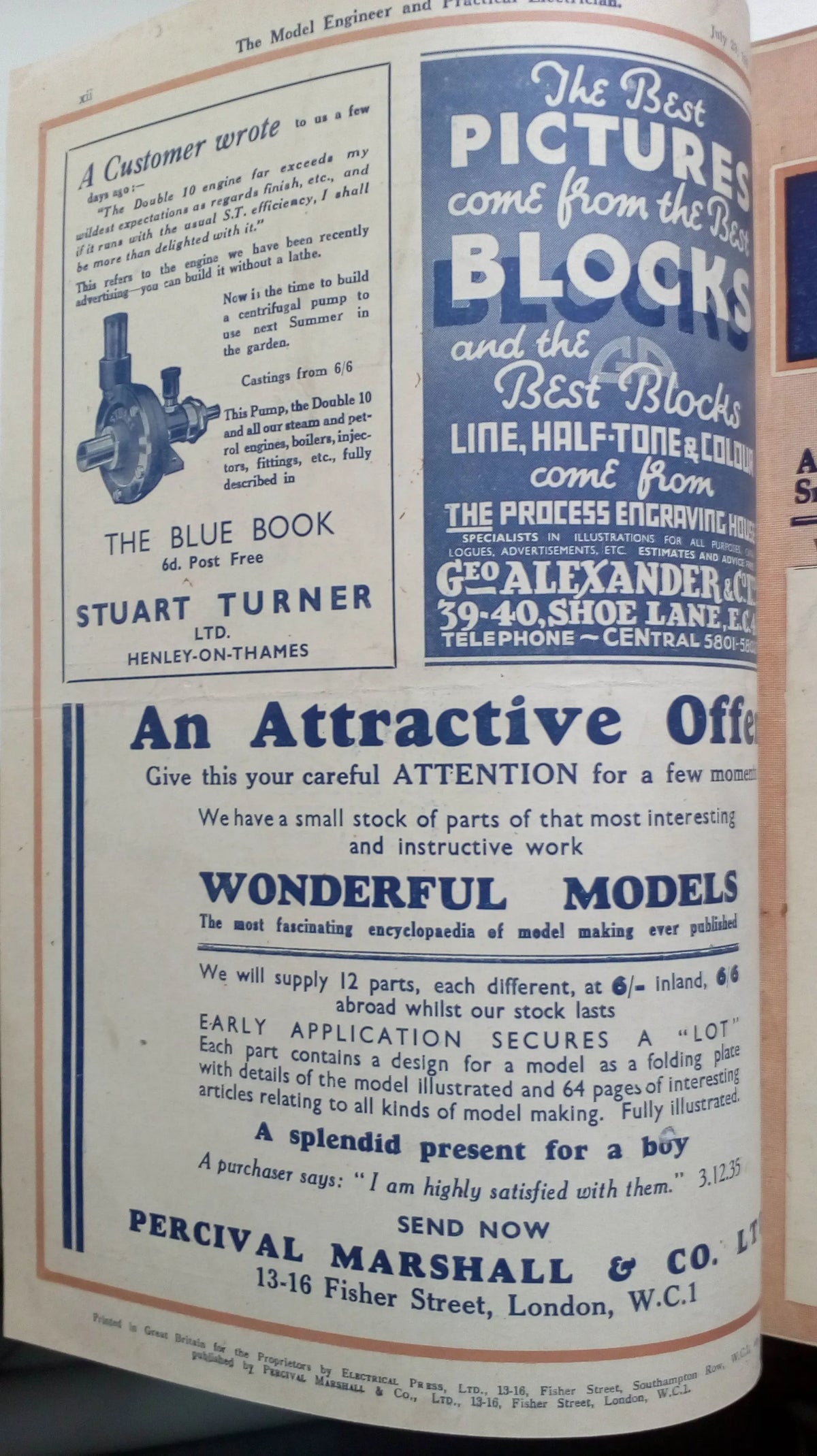 Ten bound volumes "Model Engineer" magazine