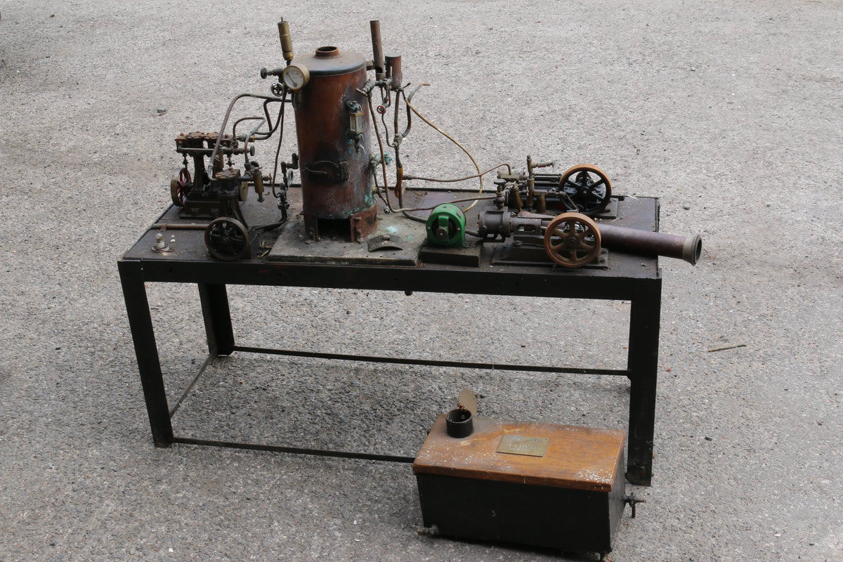 Steam plant with Stuart engines for restoration