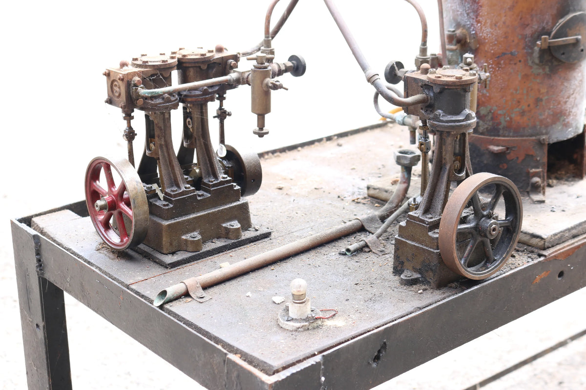 Steam plant with Stuart engines for restoration