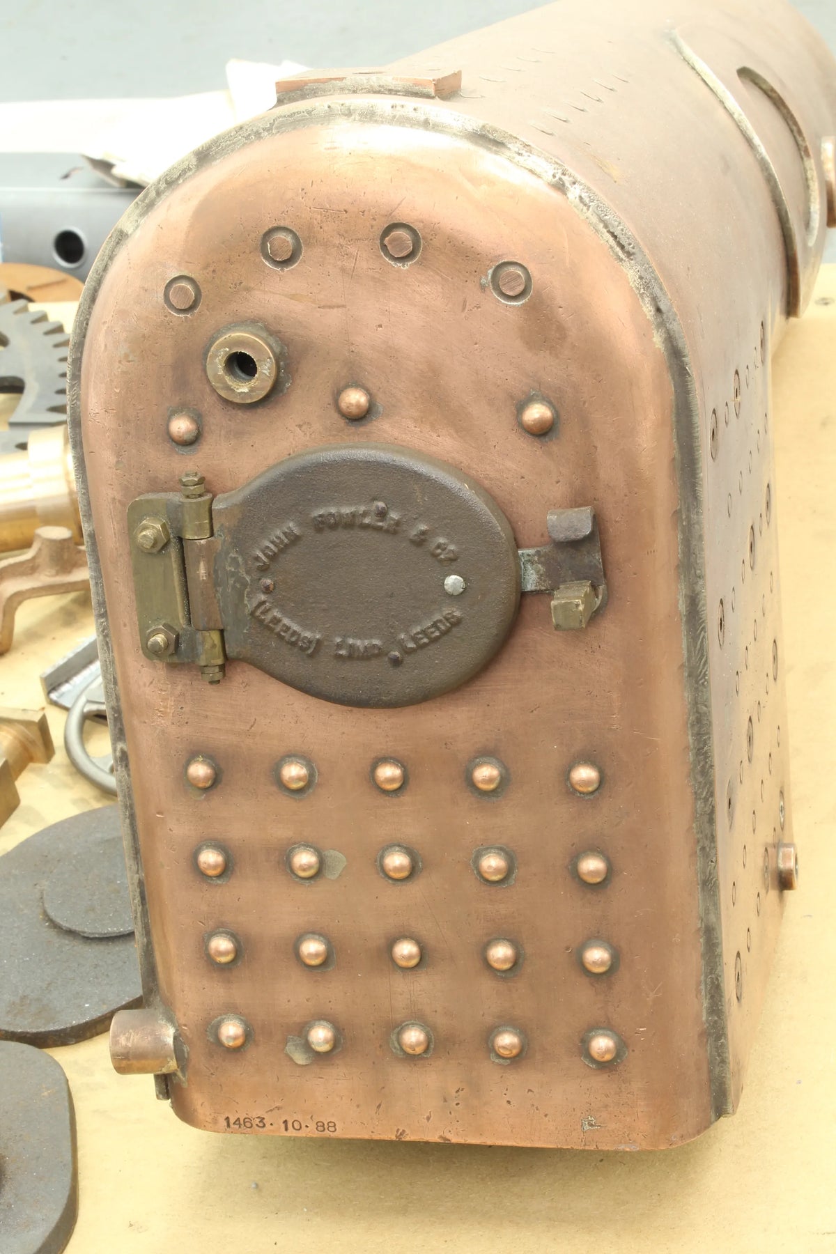 Part-built 3 inch scale Fowler A7 agricultural engine