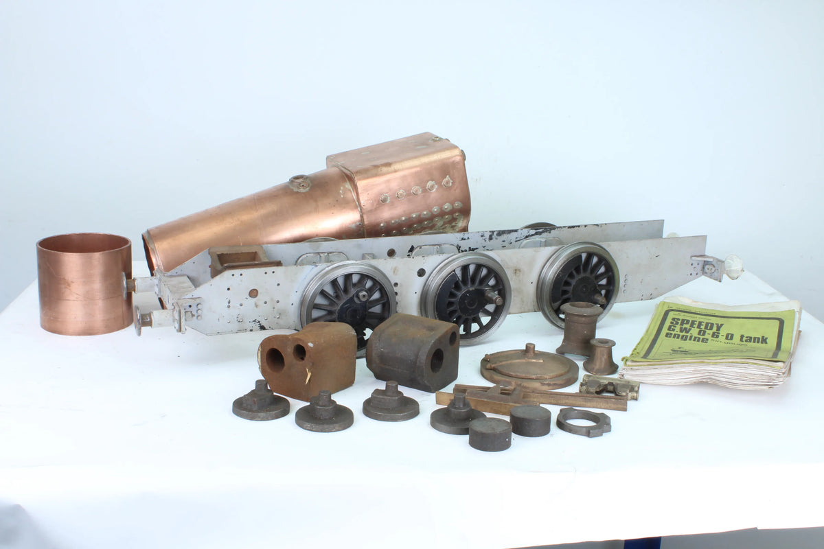 Part-built 5 inch gauge GWR 15XX with commercial boiler