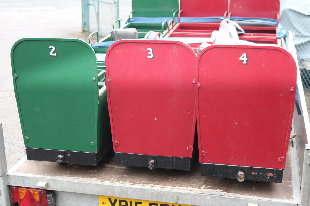 Set of five 7 1/4 inch gauge bogie coaches