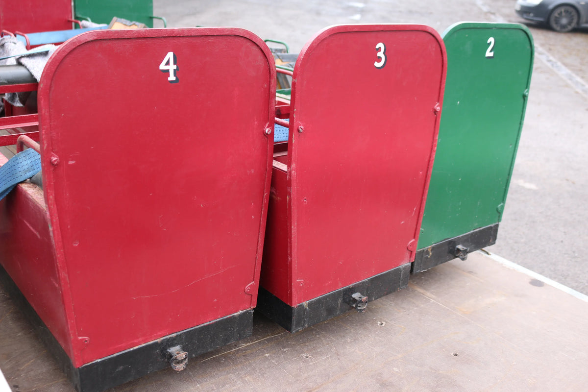 Set of five 7 1/4 inch gauge bogie coaches