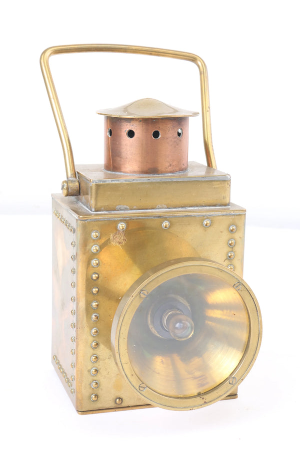 Scratch-built brass engine lamp - Station Road Steam