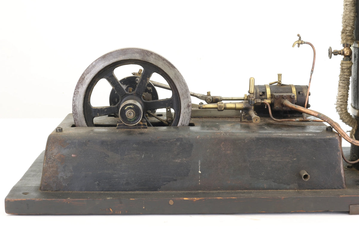 Vintage steam plant with horizontal mill engine