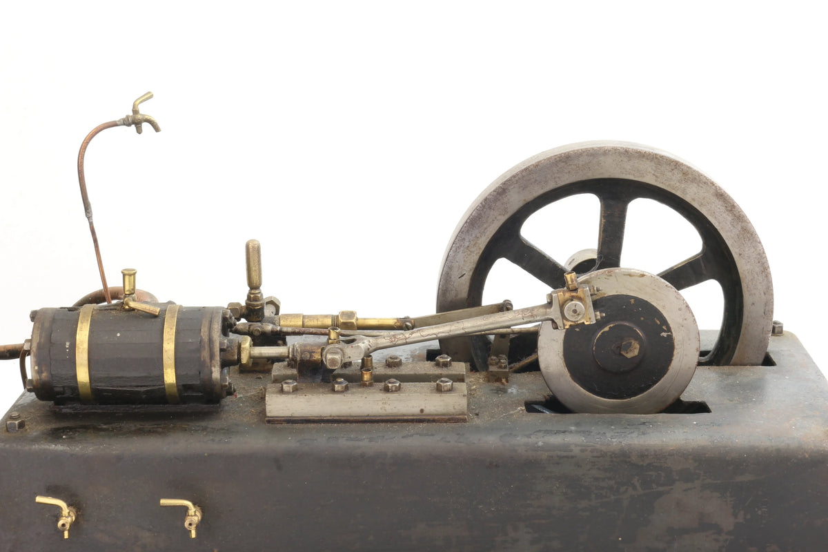 Vintage steam plant with horizontal mill engine