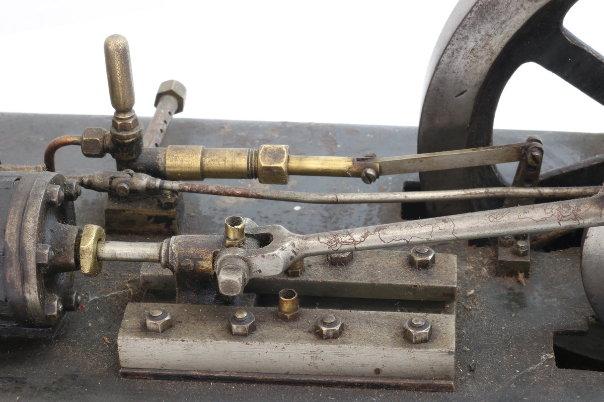 Vintage steam plant with horizontal mill engine