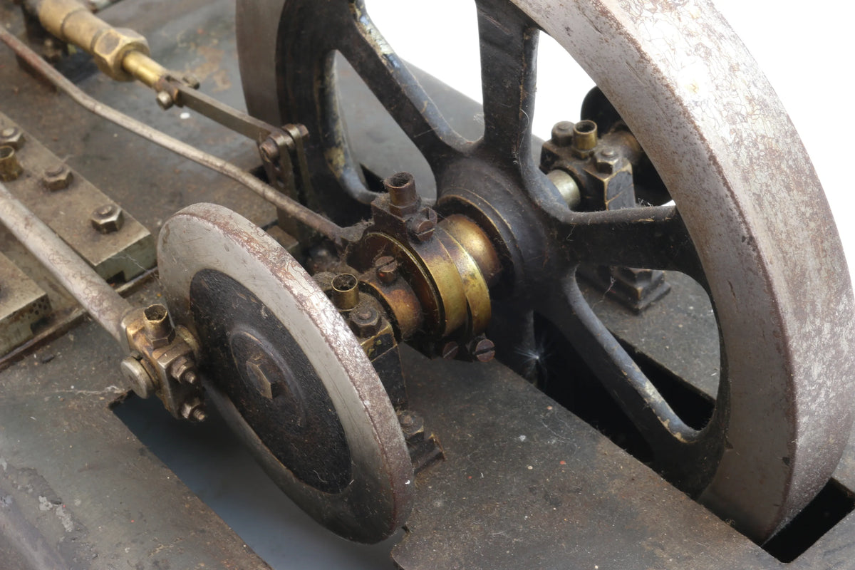 Vintage steam plant with horizontal mill engine