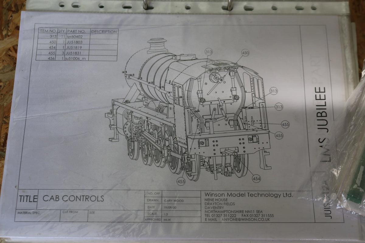 5 inch gauge kit-build LMS Jubilee