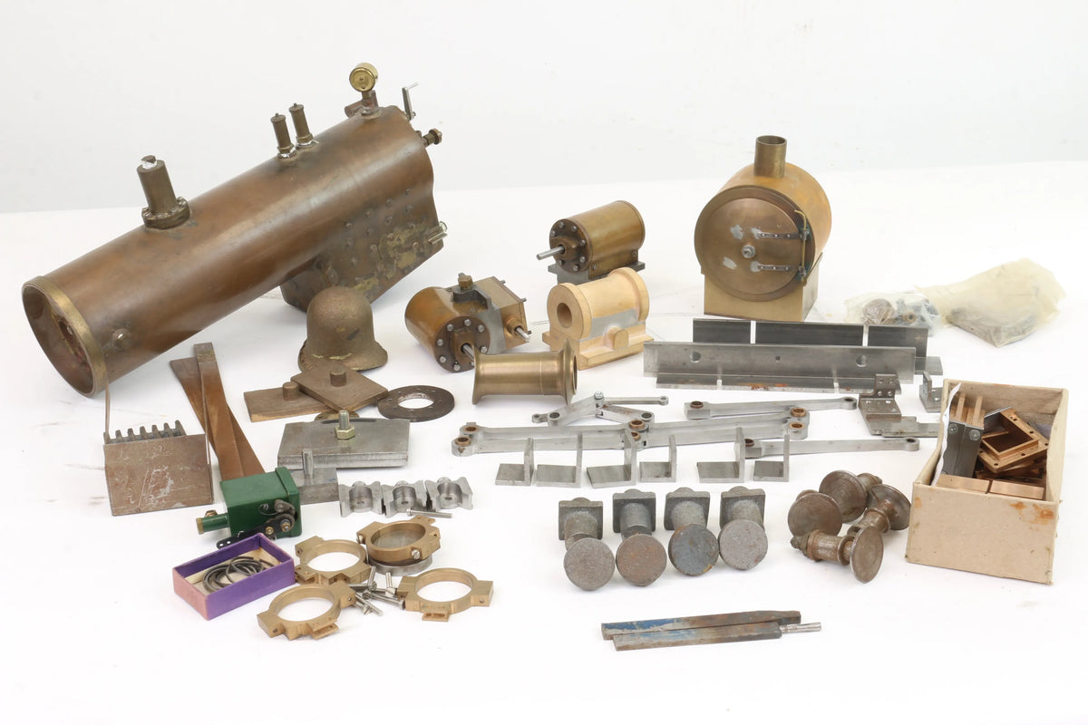 3 1/2 inch gauge "Rob Roy" boiler, parts, castings